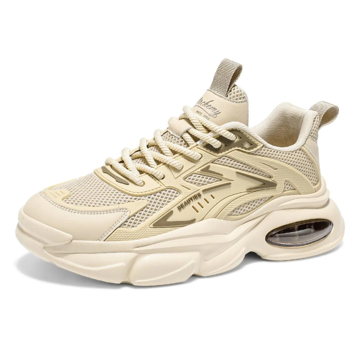 Men's Summer Breathable Chunky Dad Sneakers – Thick Sole Platform Casual Running Shoes, Trendy Versatile Sports Sneakers for Men